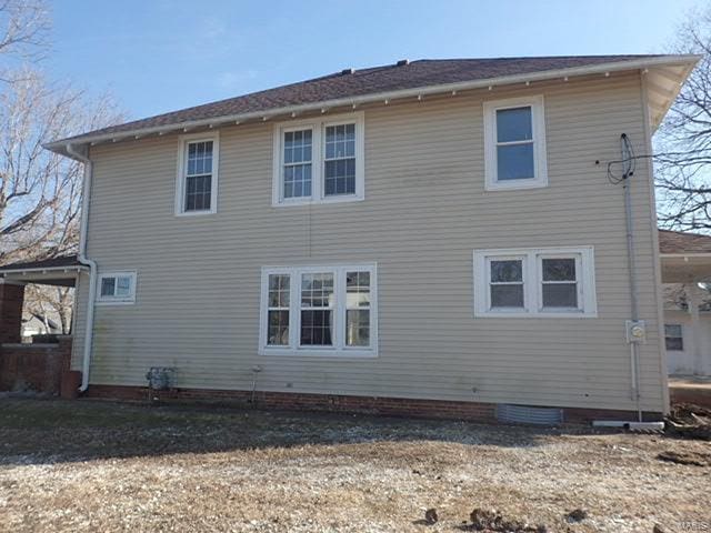 view of rear view of property