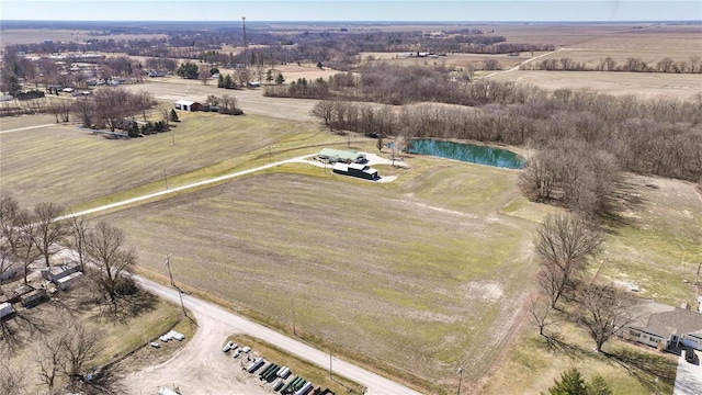 drone / aerial view featuring a rural view