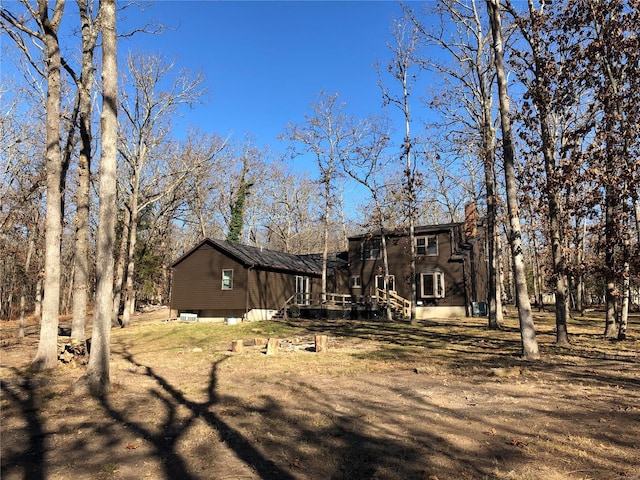 view of rear view of property