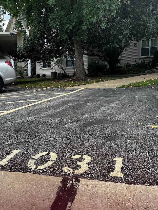 view of uncovered parking lot