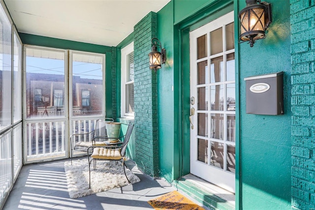 exterior space featuring covered porch