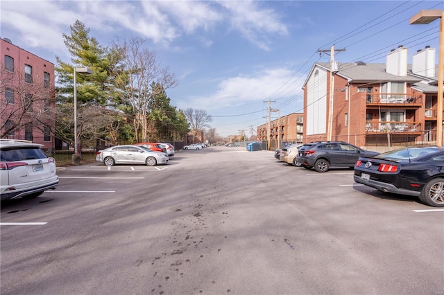 view of uncovered parking lot