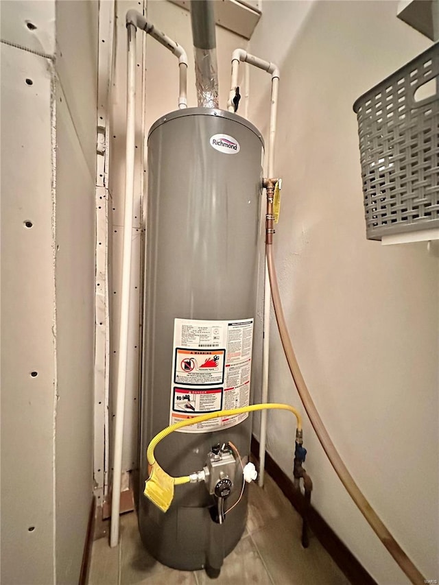 utilities featuring water heater