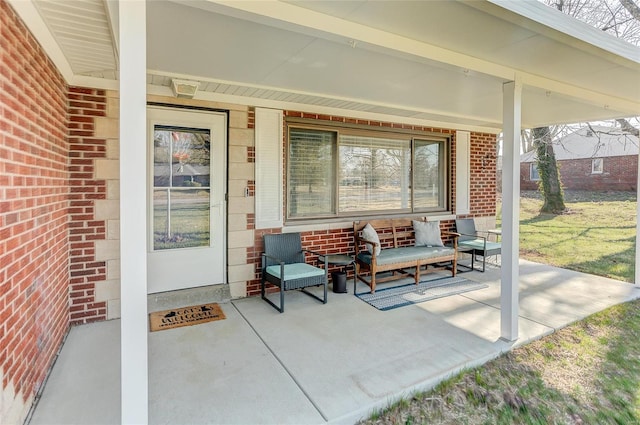 view of patio / terrace featuring a porch