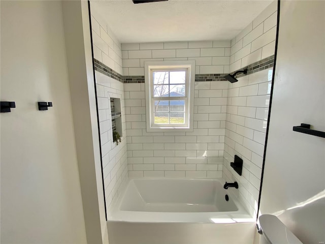 full bathroom featuring bathing tub / shower combination