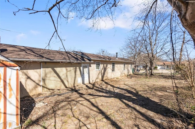 view of back of property