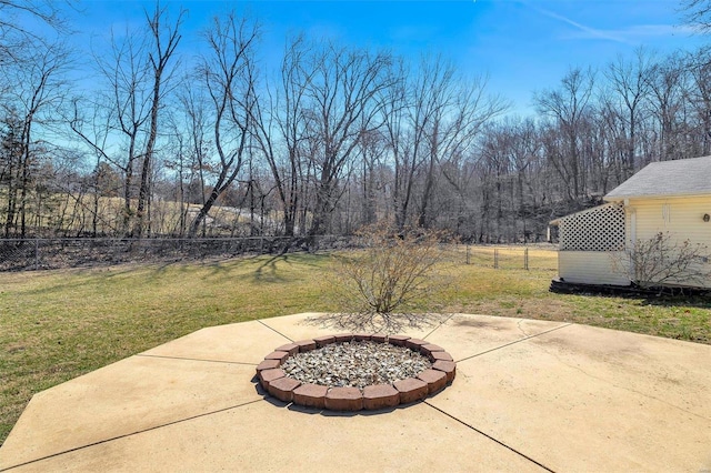 view of patio / terrace with fence