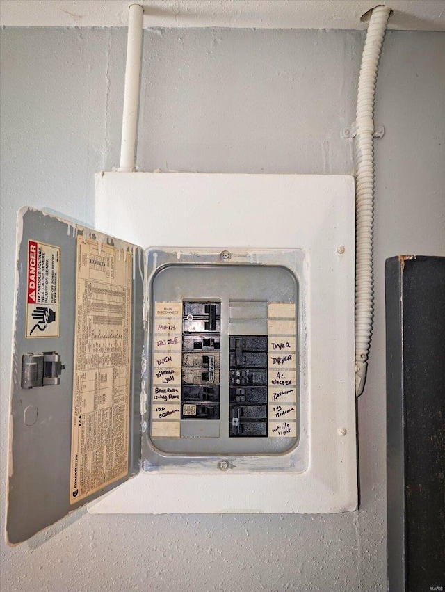 utility room featuring electric panel