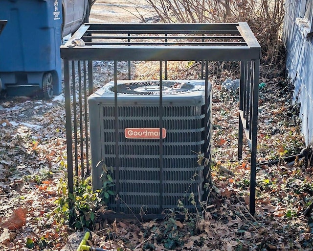 exterior details featuring central AC unit