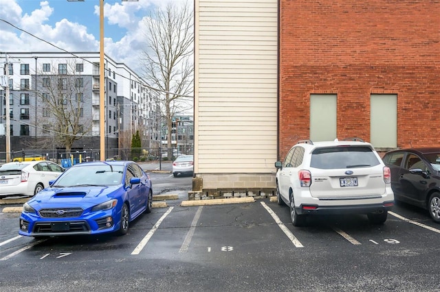 view of uncovered parking lot