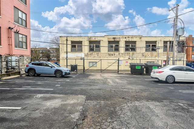 view of uncovered parking lot