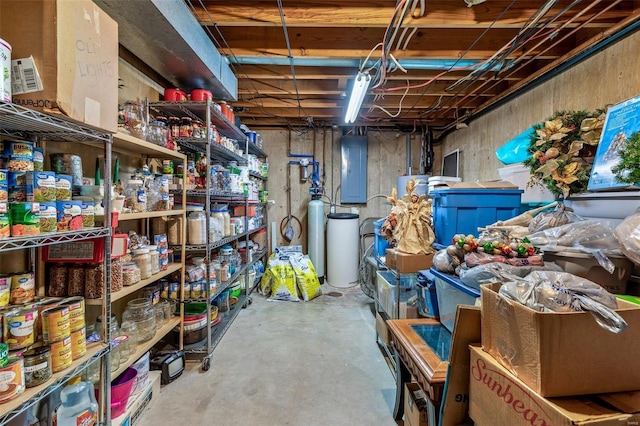 interior space featuring electric panel