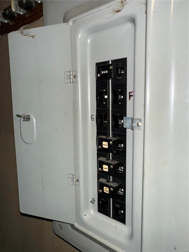 utility room featuring electric panel