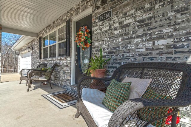 view of patio with covered porch