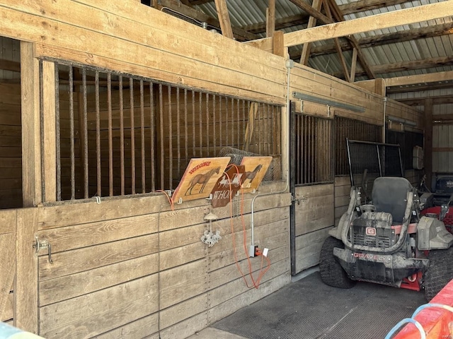 view of horse barn