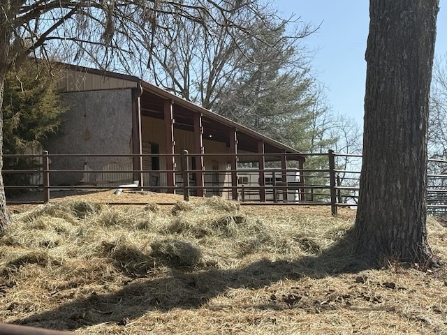 view of horse barn