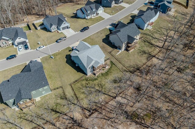 drone / aerial view featuring a residential view