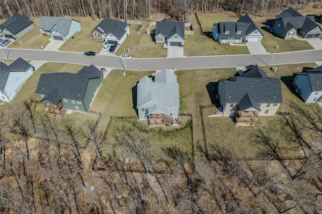 bird's eye view featuring a residential view