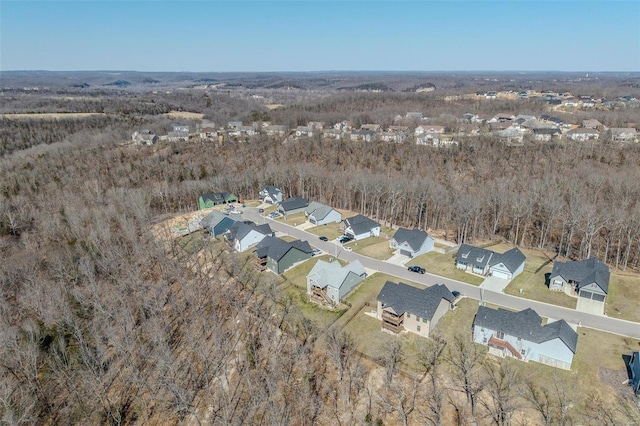 bird's eye view featuring a residential view