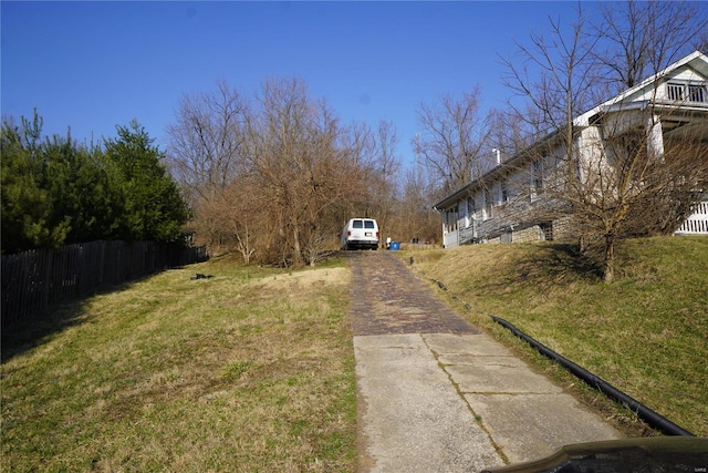 view of road featuring driveway