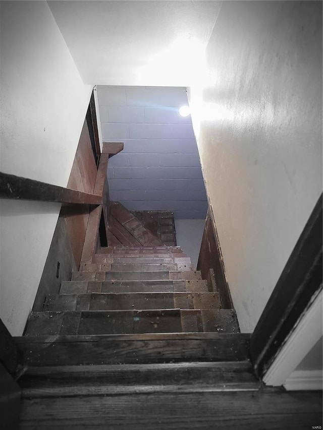 view of staircase