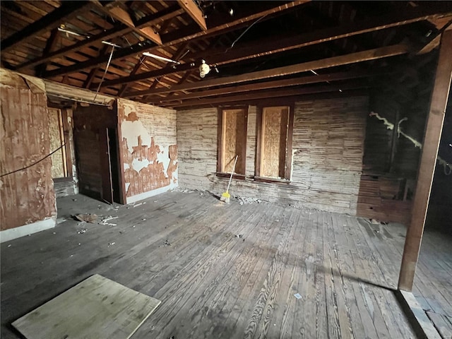 interior space featuring hardwood / wood-style flooring