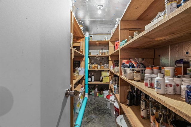 view of storage area
