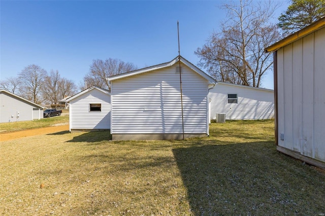 view of outbuilding with cooling unit and an outdoor structure