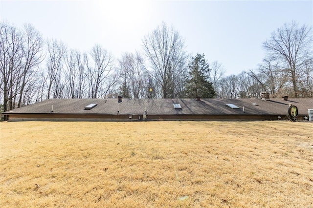 exterior space with a lawn