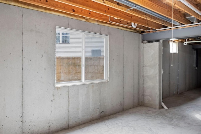 view of basement