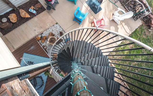 view of stairs