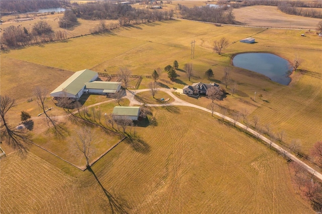 bird's eye view featuring a rural view