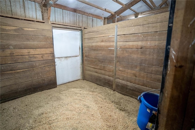 view of horse barn