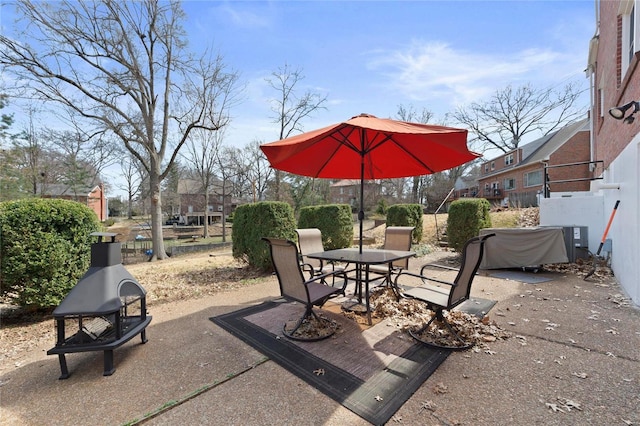 view of patio / terrace with fence