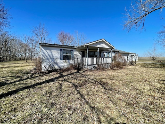 view of front of home featuring a porch