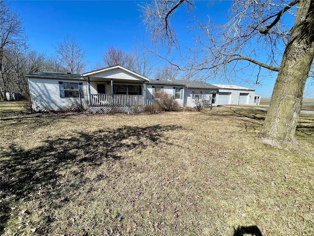 view of front of home with covered porch