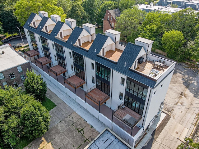 bird's eye view featuring a residential view