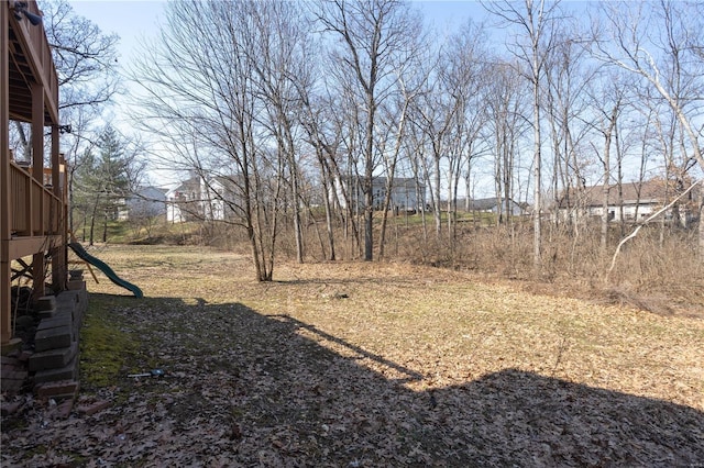 view of yard featuring a playground