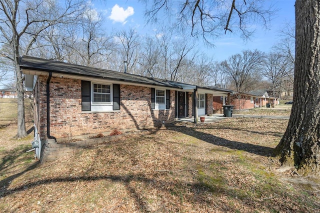 view of front of property with brick siding