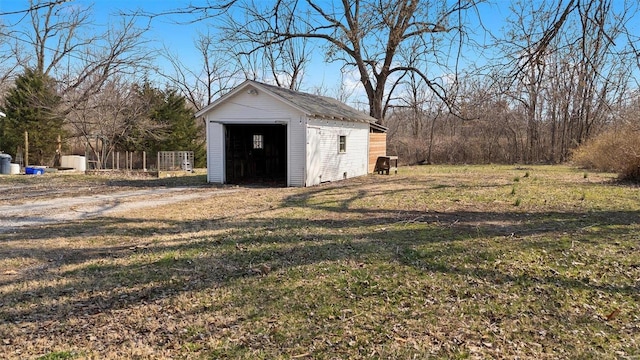 view of outbuilding featuring an outbuilding