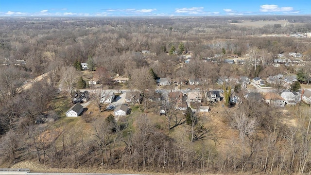 aerial view featuring a residential view