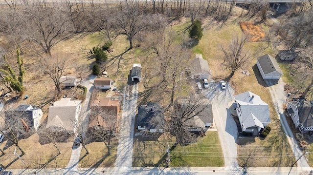 aerial view featuring a residential view