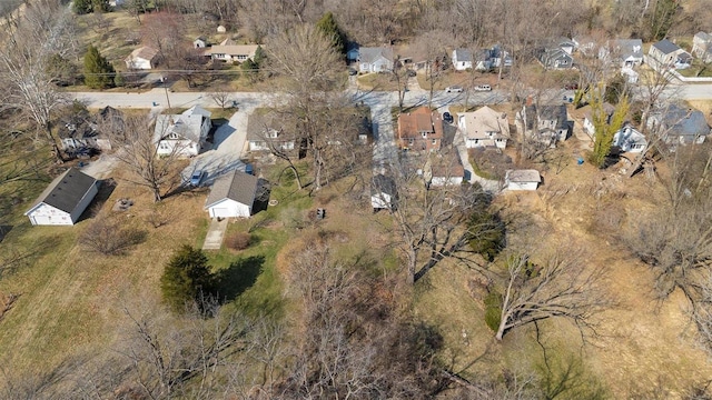 aerial view featuring a residential view