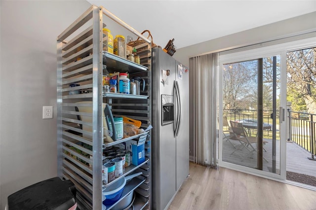 interior space with wood finished floors