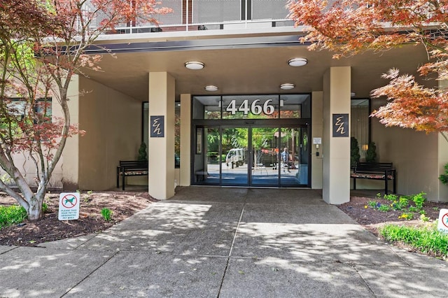 view of exterior entry