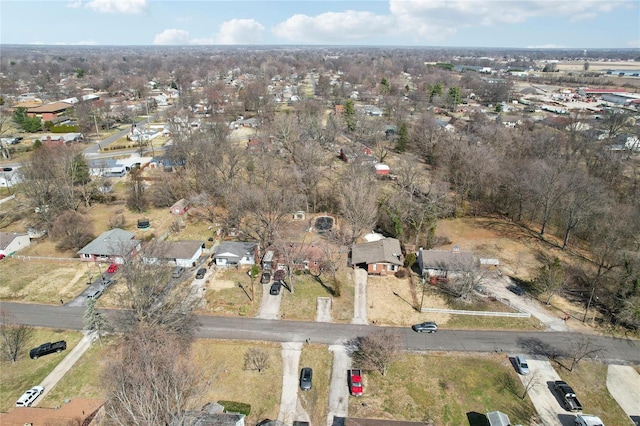 aerial view featuring a residential view