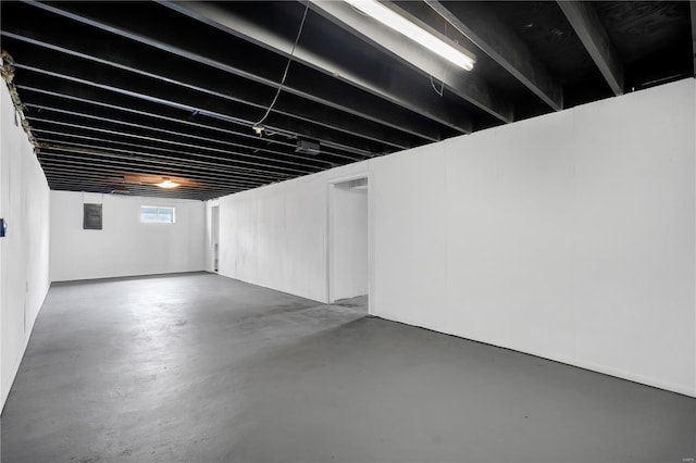 view of basement