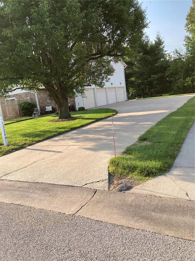 view of street with driveway