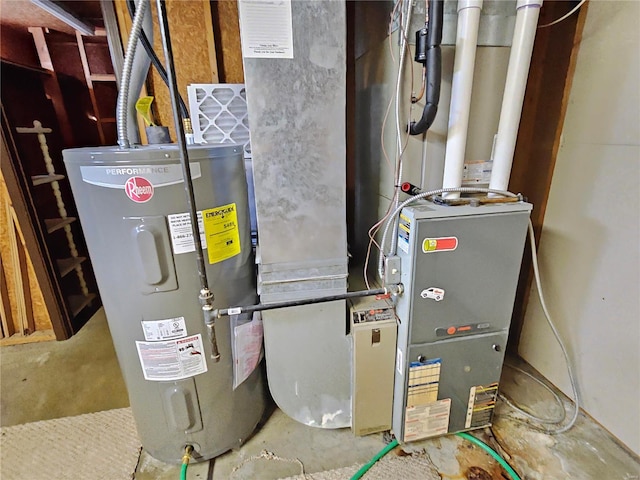 utilities featuring water heater