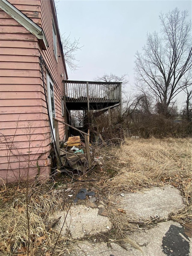 exterior space with a deck